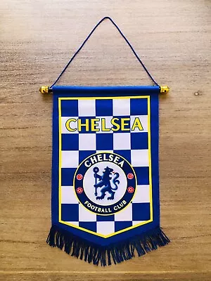 CHELSEA FC Pennant (36x 24cm) SoccerClub Hang Flag Great For Bar /Home /Office • $16.50