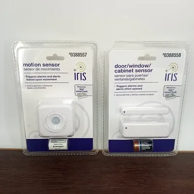Iris Motion Sensor White Model MOT901 Works With Hubitat (#0388557) And #0388558 • $24.99