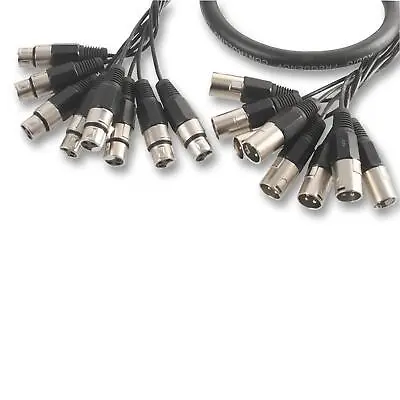 £49.99 • Buy Pro Signal 8 Way XLR Male To Female Loom 6m Multicore Loom Snake Studio Cable 