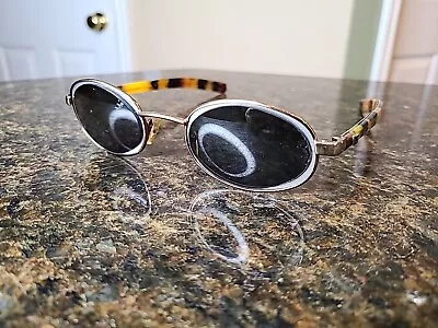 Vintage Gucci GG1614 Bronze Oval Metal Sunglasses Italy FRAMES ONLY • $55