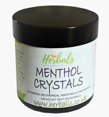 Menthol Crystals Pure Refined UK Made Potent Inhalation Decongestion Relief Flu • £9.99