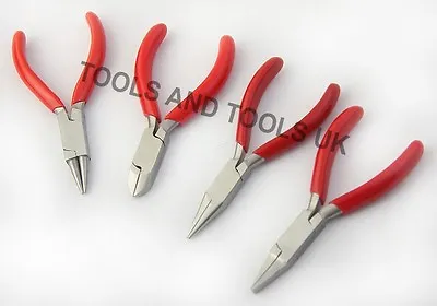 Mixed Jaws Nose Pliers Cutters Tool Beading Jewelry Making Wire Work Mini 3.0'' • £3.59