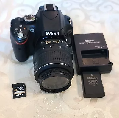 [Nikon D5100 16.2MP Digital SLR Camera W/Extra • $210