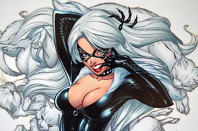 J SCOTT CAMPBELL - Marvel Black Cat - 11x17 - ART PRINT Unsigned • $24.99