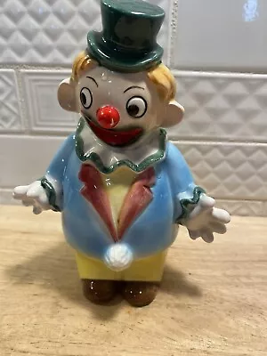 Handpainted Vtg 1964 Velco Clown Planter Circus Hobo Pencil Holder Ceramic Japan • $25