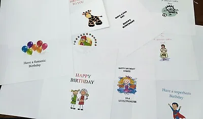 £3.20 • Buy A4 Birthday Card Inserts For Childrens Cards