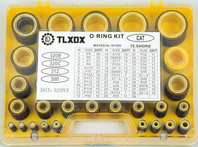 VITON O'RING KIT TLXDX523Pcs38Items Caterpillar 320B320C312300 75 Shore • $145