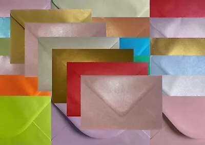 C5 PEARL Coloured Envelopes For A5 Greeting Cards Wedding Invitation Crafts  • £4.99