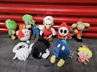 Super Mario Plush Lot Brothers Nintendo Figures Stuffed Set Bullet Koopa Lot Z • $55.79