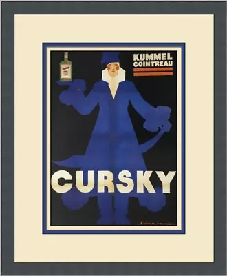 Jean-A. Mercier Cursky Custom Framed Advertising Print • $75