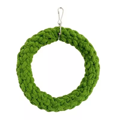 Green Birds Stand Rings Hanging Bird Play Gym Parrot Toys • $16.39