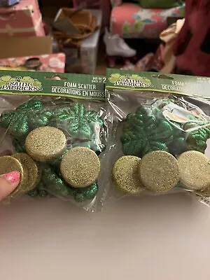 40 Pc. ST PATRICK'S DAY GLITTER TABLE SCATTER DECOR FILLER SHAMROCK MUSHROOM/HAT • $0.99