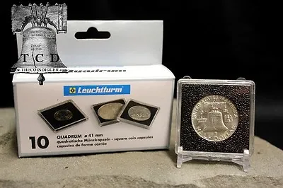 5 Gold Buffalo 1oz $50 Coin Holder Snap 2x2 Capsule 32mm LIGHTHOUSE QUADRUM Case • $8.94