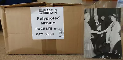 £80 • Buy 1000 Polyprotec 6.5  X 4.5  Sleeves For Modern Postcards Photographs Storage