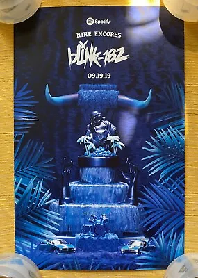 $69.99 • Buy BLINK-182 NINE ENCORES SPOTIFY INTIMATE SAINT VITUS CONCERT EVENT POSTER 11 X 17