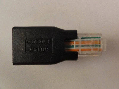$6.75 • Buy Cat5e Ethernet RJ45 Male/Female 10/100 Crossover Adapter