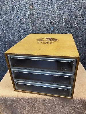 Vintage DMC Haberdashery Cabinet Drawers DMC Threads Storage Crafting France • £95