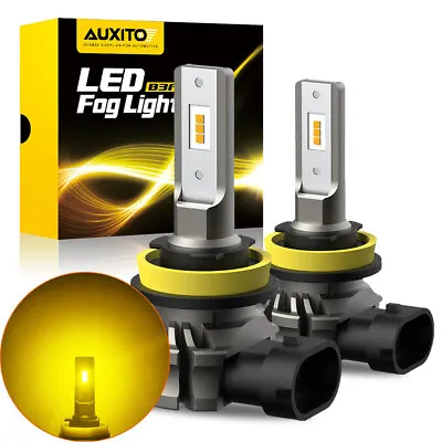H11 H8 H9 LED Headlight BulbsHigh Low Beam Fog Light Super Bright Golden Yellow • $28.29