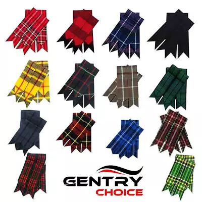 Highlanders Tartan Kilt Flashes Scottish Hose Flashes Traditional Kilt Outfit • £14.25