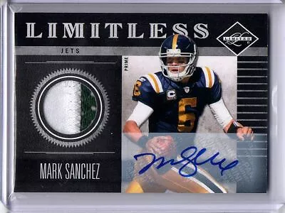 Mark Sanchez 2011 Limited Limitless 2 Color Patch Auto New York Jets #12 10/10 • $49.99