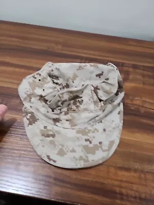 USMC COVER GARRISON MARPAT DESERT US MARINE CORPS CAP HAT Medium #5 • $9.99