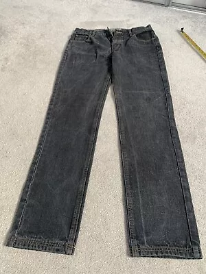 Mens Original Denim Black Jeans Size W30 L33 • $7.47