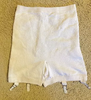 Vintage  1960s Girdle W Garters Shaper Puckered Fabric Tissue Knit • $34.99