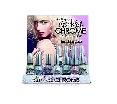 China Glaze Nail Polish Crinkled Chrome Collection CHOOSE Your Favorite Lacquer • $8.50