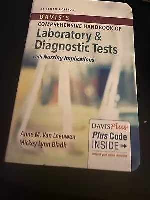 Davis's Comprehensive Handbook Of Laboratory And Diagnostic Tests With... • $1