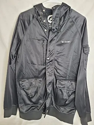 Ecko Unltd Hoodie Jacket Adult L Large Black Spell Out Logo Coat Mens • $12