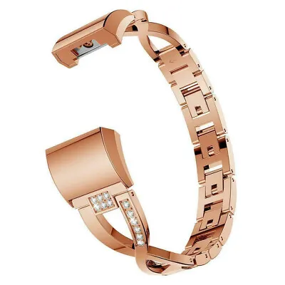 $21.84 • Buy Stainless Steel Metal Wrist Band Wristband Watch Strap Lady Fitbit Charge 3 4 5