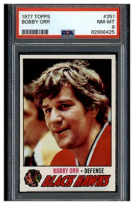 82666425 1977-78 Topps #251 Bobby Orr Chicago Blackhawks PSA 8 NM-MT • $0.99