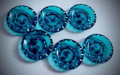 1/2  2-Hole 'Crystal' Happy Teal Craft/Clothing Buttons • $2.55