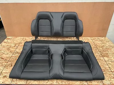 Ford Mustang/ Gt Convertible 15-23 Oem Rear Lower And Upper Seat (black Leather) • $259.97