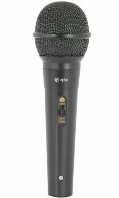 Qtx Stage Karaoke PA DJ Music PA Vocal Handheld Dynamic Microphone Mic - Black • £6.99