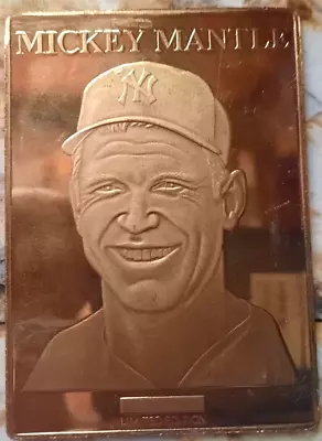 1995 Environment Fine Bronze Mickey Mantle-yankees-limited Edition Card • $5