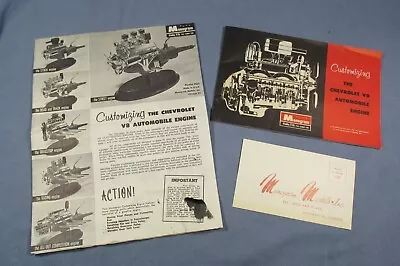 1960 Monogram Kit INSTRUCTIONS ONLY For Customizing The CHEVROLET V8 Engine • $12
