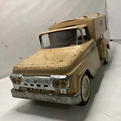 Vintage 1959 Tan Tonka Sportsman Truck  With Topper And Repop Tailgate • $158.48