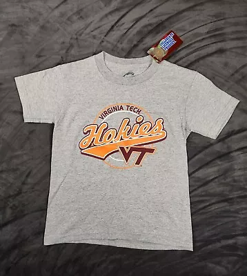 Virginia Tech Hokies Youth Small Gray T Shirt NCAA NWT Boys Graphic Tee  • $7.99