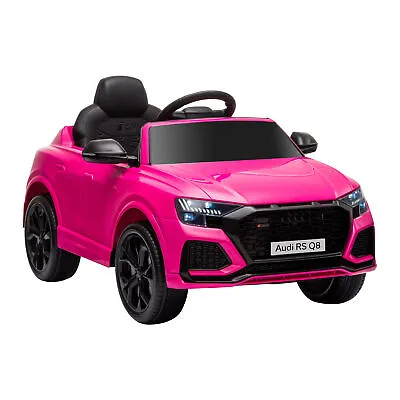 HOMCOM Audi RS Q8 6V Kids Electric Ride On Car Toy W/ Remote Control Pink • £144.99