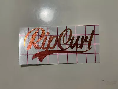 1x Ripcurl Mirror Finish Gloss Vinyl Decals Laptop Car Waterproof 5b • $5.03