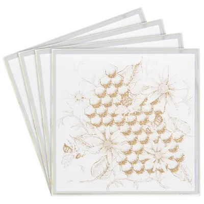 4pcs Honeycomb Mirrored Glass Glitter Gold Bees Coasters Housewarming Gift Idea • £6.75