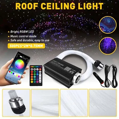 500pcs Car Star Headliner Home Light Kit Twinkle Roof Ceiling Lights Fiber Optic • $71.99