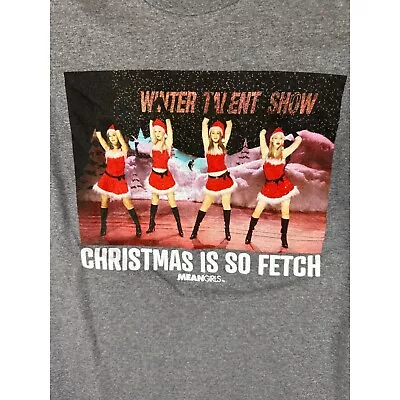 Mean Girls Men's Short Sleeve Christmas T-Shirt Charcoal Gray Size S NWT • $8