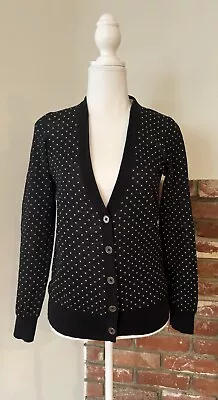 Madewell Cardigan Sweater Women’s Sz M Long Sleeve Button Down Polka Dots • $12.99