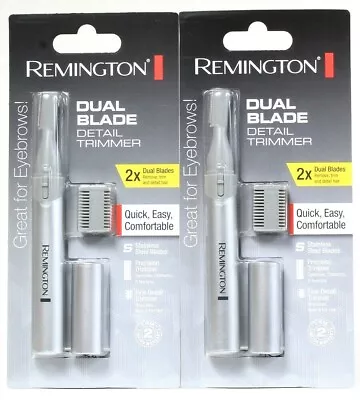 2 Remington 2X Dual Blade Quick Easy Comfortable Stainless Steal Detail Trimmer • $40.99