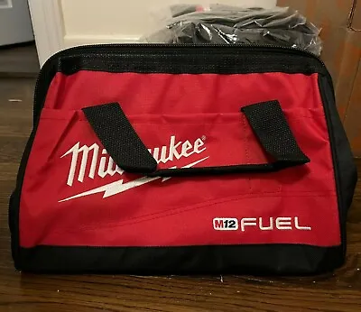 Milwaukee Small Contractor Tool Bag New 13  Red Black M12 FUEL • $18.88