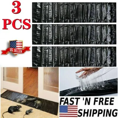 3pcs 47” Large Size Catcher Rat Glue Trap Rodent Board Indoor Super Sticky Mice • $9.89