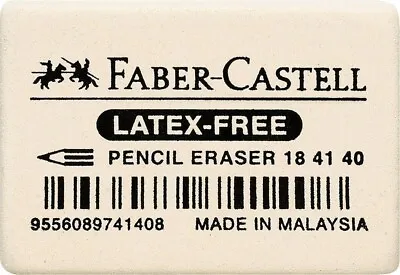 Faber-Castell White Latex Free Eraser (7041-40) • $3