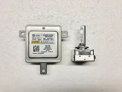 Original OEM Audi VW Xenon Ballast Control Unit 8K0 941 597 E + HID D3S Bulb Kit • $46.94